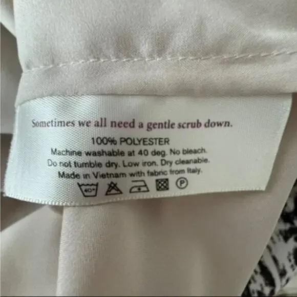 MM LAFLEUR | The Didion Ink Wash Print Short Sleeve Silk Blouse Summer | Size 2X - Picture 9 of 9